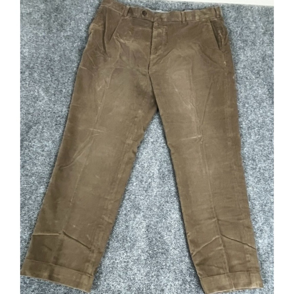 Brooks Brothers Milano Corduroy Light Brown Pants Straight Leg Size 40X34